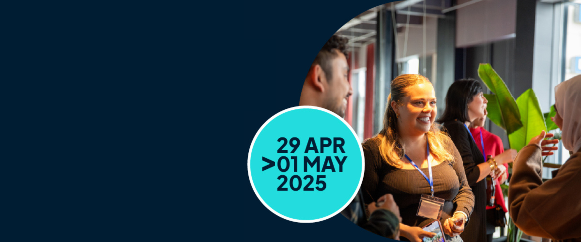 Leeds Digital Mini-Fest 2025 banner with an image of three people in conversation at Leeds Digital Festival 2024 and the dates of the 2025 Mini-Fest.